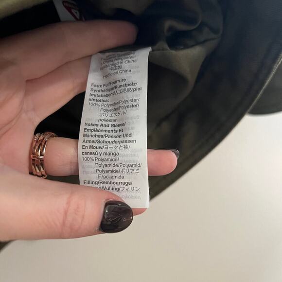 Madewell Hybrid Sherpa Jacket Olive Green Button Front Shacket Size XL - Picture 7 of 10